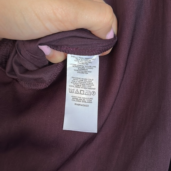 Loft Dark Purple Drape Jumpsuit - Picture 5 of 7